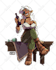 draw a fantasy character for dnd, pathfinder, etc