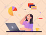 create a high end, premium illustration, for tech brand, startup or family