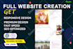 create wordpress website, redesign, or customization