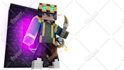 design quality minecraft skin render for you