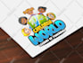 design daycare childcare babyshop school and kids logo