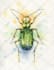 paint a watercolor bug illustration