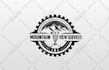 do real estate, construction, excavation, crane, bulldozer and trucking logo