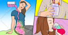 illustrate storyboard style facebook ad