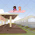 illustrate a childrens book handmade page in warm storybook style