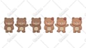 design cute cartoon, emoticon, sticker, kawai, mascot design