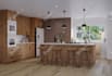 create a 3d rendering for your kitchen design