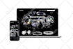 put your logo, website, image on laptop screen mockups 1 hr