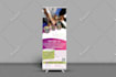 design eye catching roll up, retractable banner