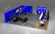 design 3d trade show booth, exhibition stand, expo stall and kiosk rendering