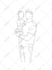draw a vector line art portrait avatar from your picture
