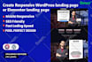 create wordpress landing page or elementor landing page