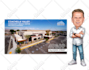 draw funny real estate caricature for you