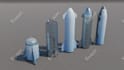 create you a 3d map or scene in low poly style