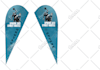 design professional tear drop flag, feather flag, in 3 hours