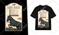 do unique amazing vintage handdrawn illustration for t shirt merchandise design