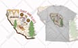 create vintage design for tshirt clothing and illustration