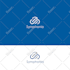 design flat technology consulting database server cloud logo