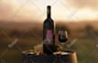 create a luxury wine bottle label design