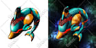 draw your character design in anime or semi realistic style