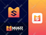 design tech startup company logo with brand style guide