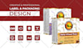 do amazing product packaging box or label design