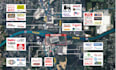 design and redesign retail trade aerial map for offering memorandum brochure