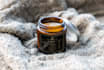 do elegant candle label, product label and packaging design
