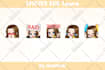 draw custom twitch emotes in cute anime style