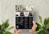 create a stunning flyer, leaflet, or print ad to elevate your business branding