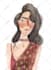 draw a watercolor portrait in my cute style