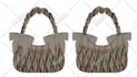 do flat sketch of bags