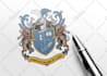 design a coat of arms, family crest, heraldic emblem and luxury logo design