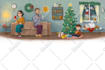 create christian and bible story illustrations for children
