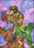 draw custom stained glass illustrations for prints and bookmarks