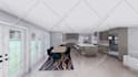 design your house kitchen interior in 3d realistic rendering