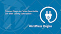 create a custom wordpress plugin