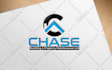 design modern construction, scaffolding, demolition, plastering logo