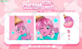 create a really cute avatar twitch, discord, youtube  channel