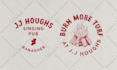 do vintage logo design with hand drawn illustration