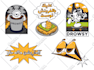 create cartoon style sticker and patch designs