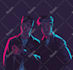 make awesome neon vector style