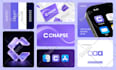 do modern minimalist tech startup crypto security app  technology logo design