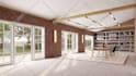 create a 3d model and realistic interior rendering
