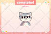 create animated chibi twitch emote and alert for vtuber