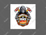 make a mockup image or design of  apparel patch label logo