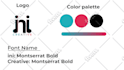 do modern minimalist business logo design with branding kit