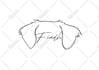 draw pet ears silhouette for tattoo