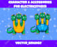 draw your character, mascot, outfit or accessories for nft