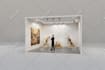 design 3d trade booth, exhibition booth, popup shop, retail display, or stand